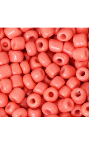 Glasperlen rocailles 6/0 (4mm) Canyon sunset pink